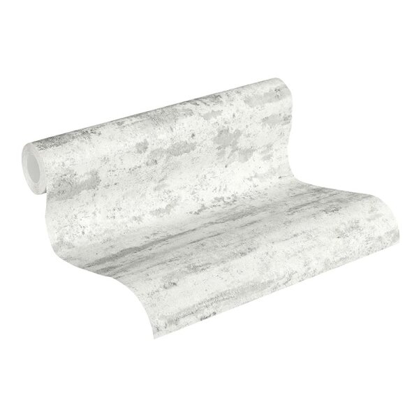 Tapete Grau, Silber, Weiß AS-Creation Vliestapete (374152)