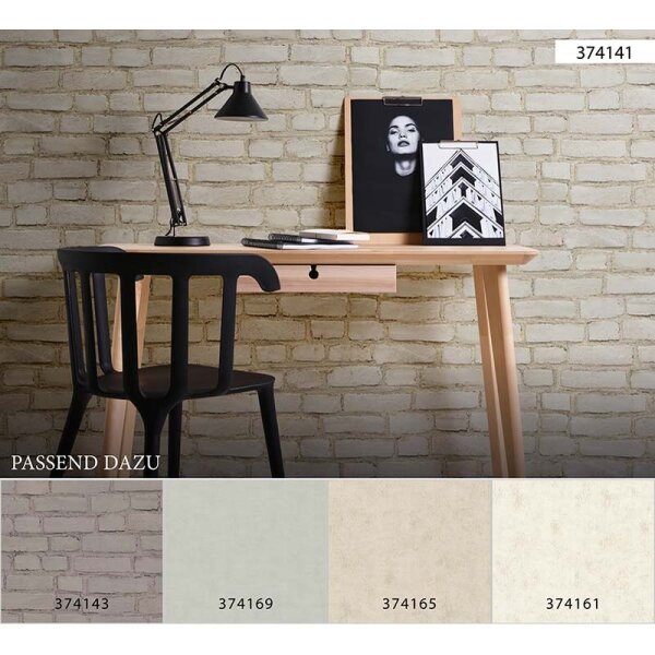 Tapete Beige, Creme, Weiß AS-Creation Vliestapete (374141)