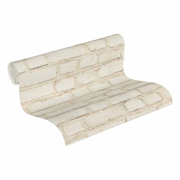 Tapete Beige, Creme, Weiß AS-Creation Vliestapete (374141)