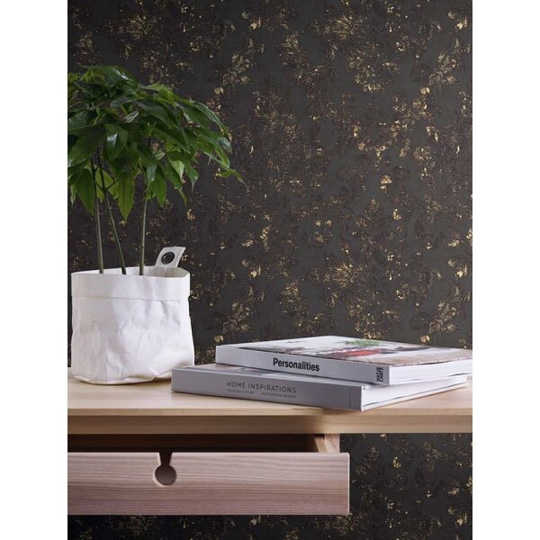 Tapete Schwarz, Anthrazit AS-Creation Vliestapete (374132)