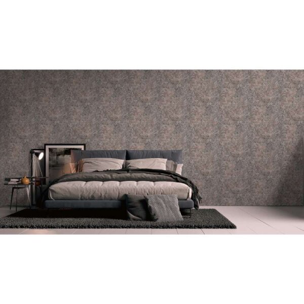 Tapete Braun, Grau, Silber, Schwarz livingwalls Vliestapete (391102)