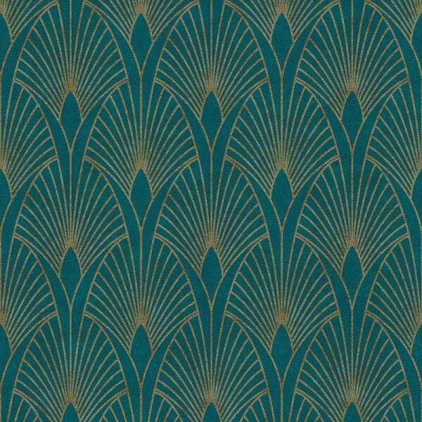 Tapete Blau, Grün, Petrol livingwalls Vliestapete (374275)