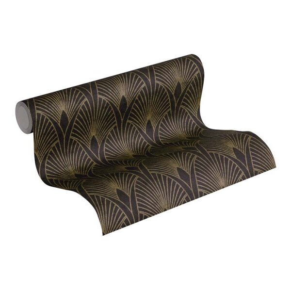 Tapete Schwarz, Anthrazit livingwalls Vliestapete (374273)