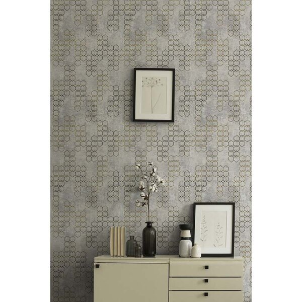 Tapete Grau, Silber livingwalls Vliestapete (374244)