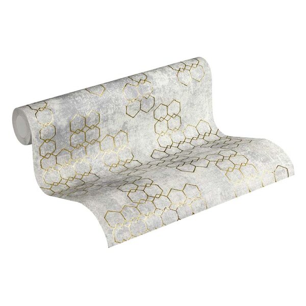 Tapete Grau, Silber livingwalls Vliestapete (374244)