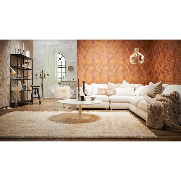 Tapete Beige, Creme, Gold, Kupfer livingwalls Vliestapete (374242)