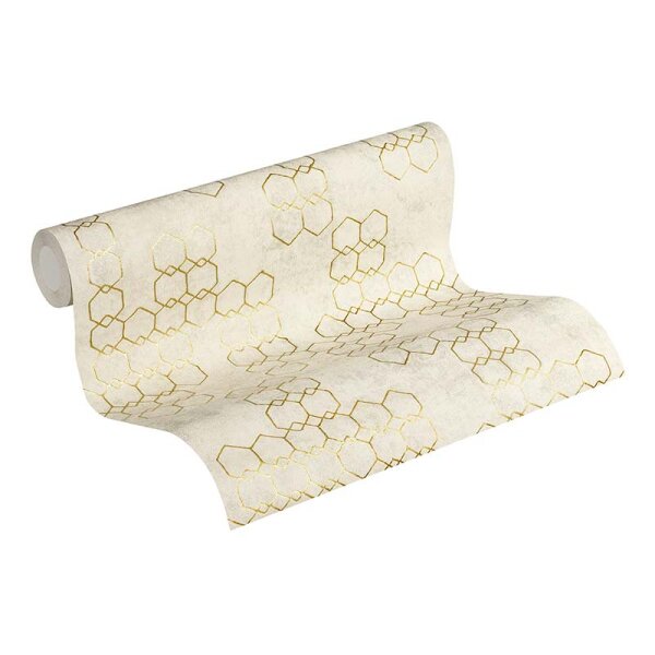 Tapete Beige, Creme, Gold, Kupfer livingwalls Vliestapete (374242)