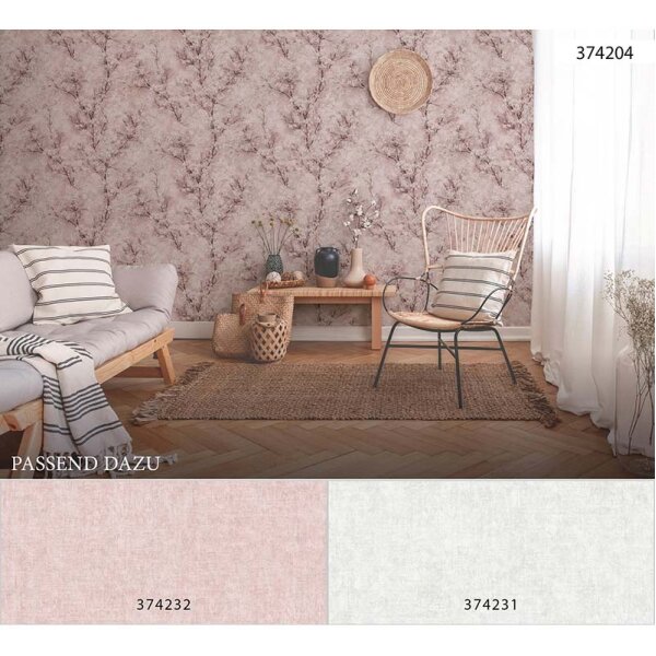 Tapete Pastellfarben, Rosa, Rose livingwalls Vliestapete (374232)