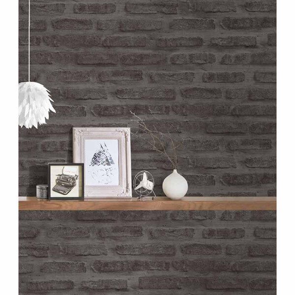 Tapete Braun, Schwarz, Anthrazit AS-Creation Vliestapete (374223)