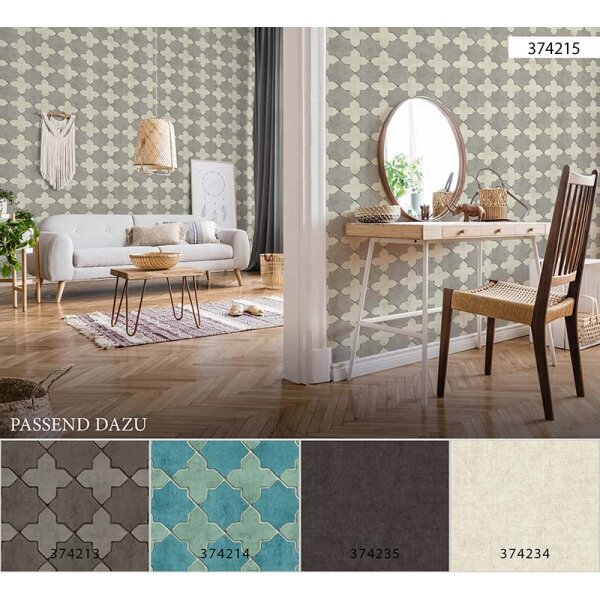 Tapete Beige, Creme, Braun livingwalls Vliestapete (374215)