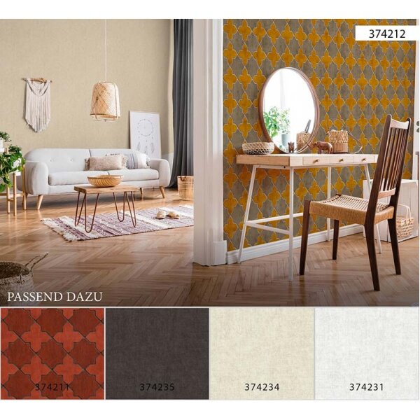 Tapete Braun, Gelb, Vanille livingwalls Vliestapete (374212)