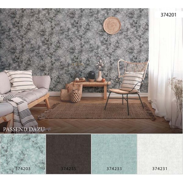 Tapete Grau, Silber livingwalls Vliestapete (374201)