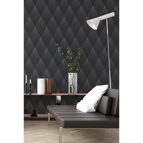 Tapete Schwarz, Anthrazit livingwalls Vliestapete (374193)