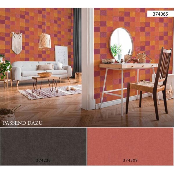 Tapete Orange, Terrakotta livingwalls Vliestapete (374065)