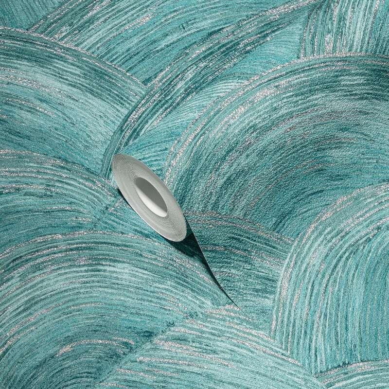 Tapete Blau, Grün, Petrol livingwalls Vliestapete (391052)