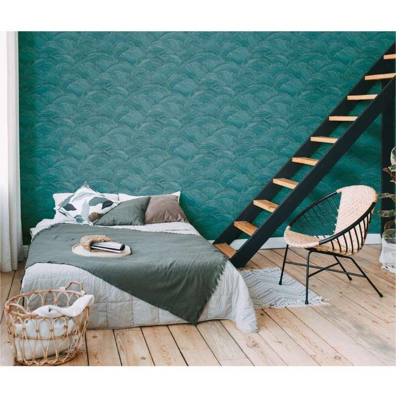 Tapete Blau, Grün, Petrol livingwalls Vliestapete (391052)