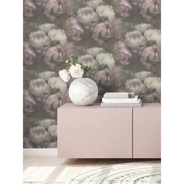 Tapete Bunt, Lila, Flieder livingwalls Vliestapete (373921)