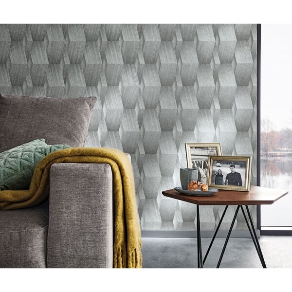 Tapete Grau, Silber Guido Maria Kretschmer Vliestapete (1004610)