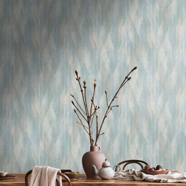 Tapete Blau, Türkis livingwalls Vliestapete (391042)