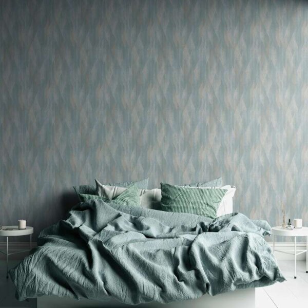 Tapete Blau, Türkis livingwalls Vliestapete (391042)