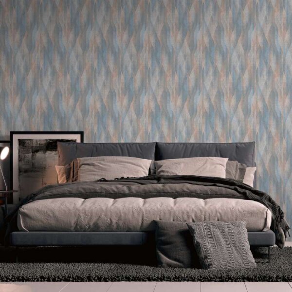 Tapete Blau, Braun livingwalls Vliestapete (391041)