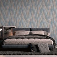 Tapete Blau, Braun livingwalls Vliestapete (391041)