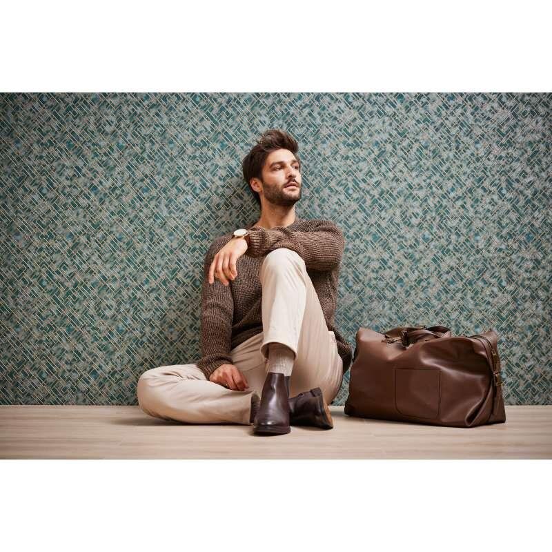 Tapete Grün, Gold, Petrol livingwalls Vliestapete (388285)