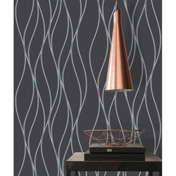 Tapete Schwarz, Anthrazit AS-Creation Vliestapete (371324)