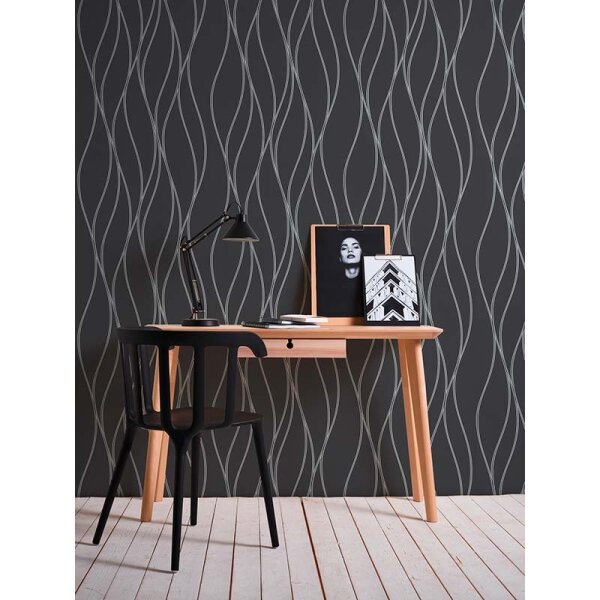 Tapete Schwarz, Anthrazit AS-Creation Vliestapete (371324)