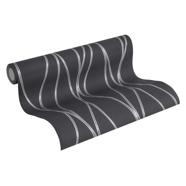 Tapete Schwarz, Anthrazit AS-Creation Vliestapete (371324)