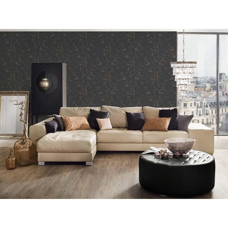 Tapete Gold, Kupfer, Schwarz, Anthrazit AS-Creation Vliestapete (230782)