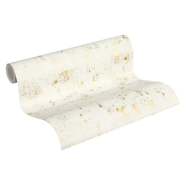 Tapete Gold, Kupfer, Weiß AS-Creation Vliestapete (230775)