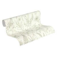 Tapete Gr&uuml;n, Wei&szlig; JETTE Vliestapete (373635)