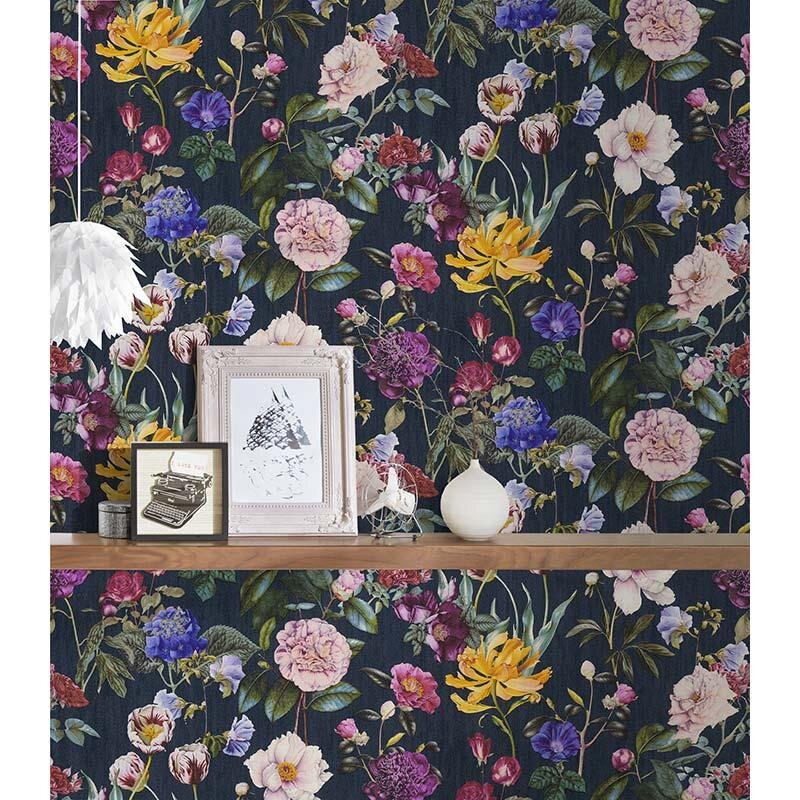 Tapete Blau, Bunt JETTE Vliestapete (373364)