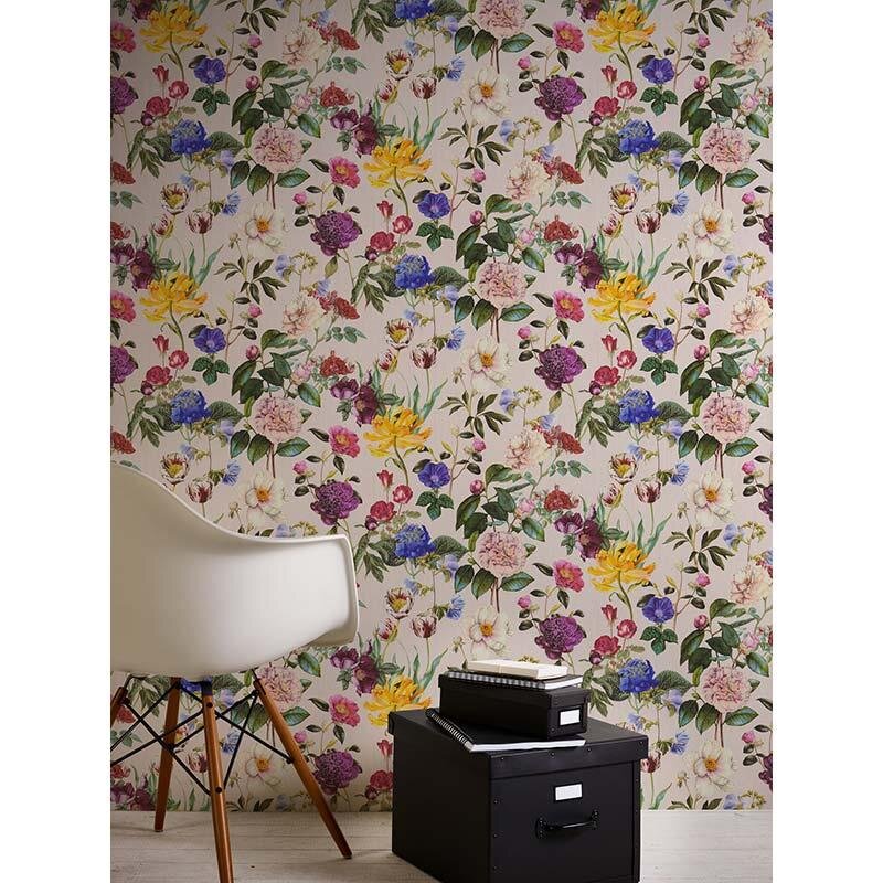 Tapete Bunt, Rosa, Rose JETTE Vliestapete (373363)