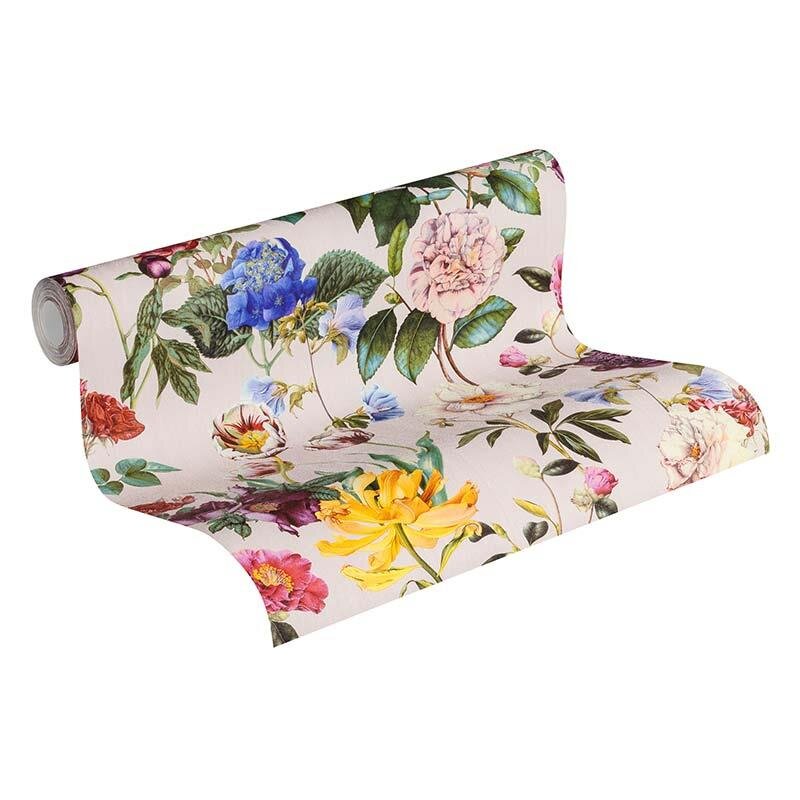 Tapete Bunt, Rosa, Rose JETTE Vliestapete (373363)