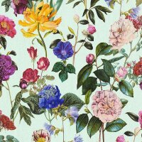 Tapete Bunt, T&uuml;rkis JETTE Vliestapete (373362)