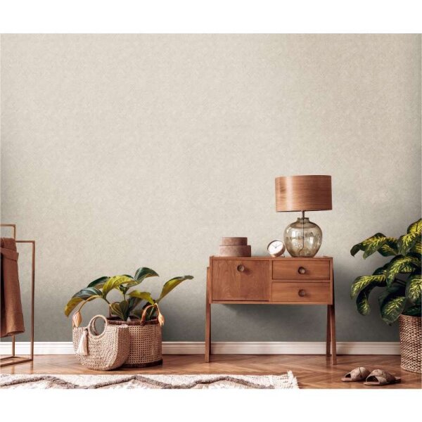 Tapete Beige, Creme, Grau, Silber livingwalls Vliestapete (388282)