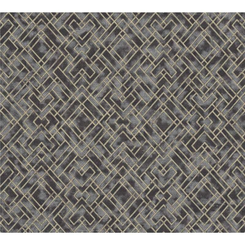 Tapete Grau, Silber, Gold, Schwarz livingwalls Vliestapete (388281)