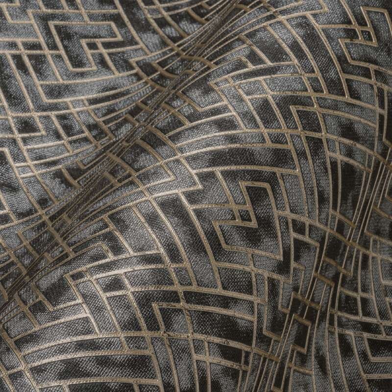 Tapete Grau, Silber, Gold, Schwarz livingwalls Vliestapete (388281)