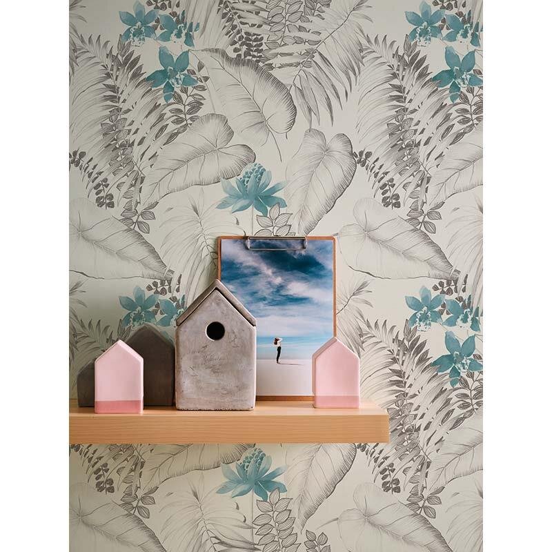 Tapete Grau, Silber, Schwarz, Anthrazit, Türkis, Weiß AS-Creation Vliestapete (372792)