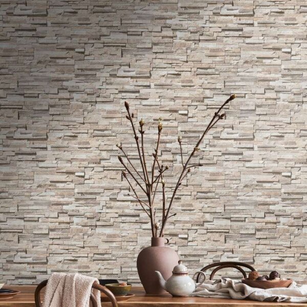 Tapete Beige, Creme, Braun livingwalls Vliestapete (388161)
