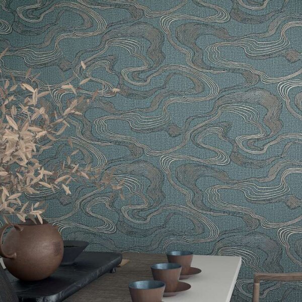 Tapete Blau Marburg Vliestapete (34538)