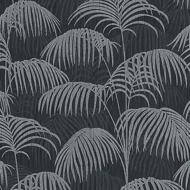 Tapete Grau, Silber, Schwarz, Anthrazit Architects Paper Textiltapete (961984)