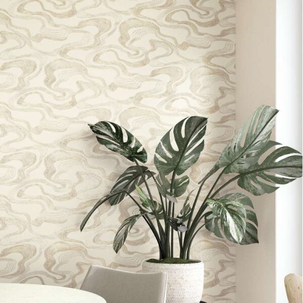 Tapete Beige, Creme Marburg Vliestapete (34535)