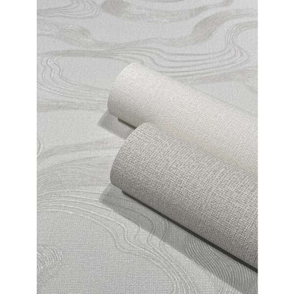 Tapete Grau, Silber, Weiß Marburg Vliestapete (34534)