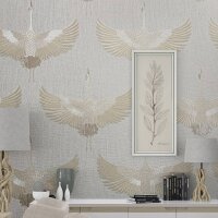 Tapete Beige, Creme, Wei&szlig; Marburg Vliestapete (34529)