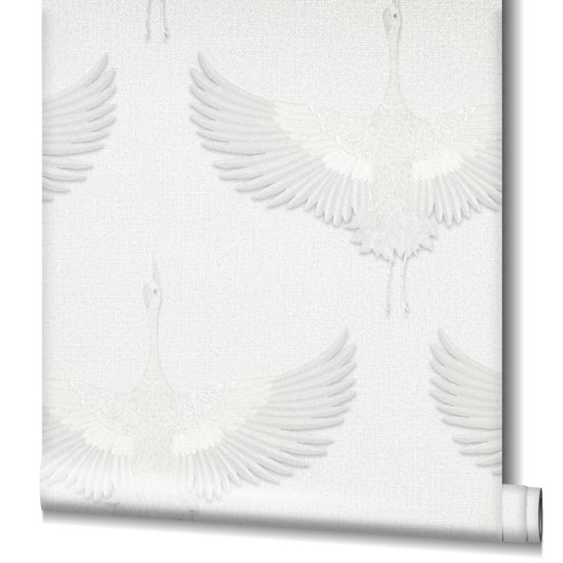 Tapete Grau, Silber, Weiß Marburg Vliestapete (34528)