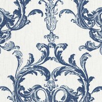 Tapete Wei&szlig;, Blau Architects Paper Textiltapete...