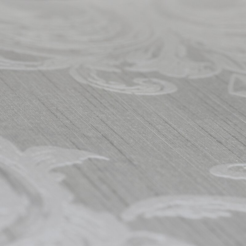 Tapete Weiß, Grau, Silber Architects Paper Textiltapete (961961)